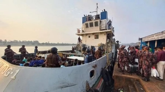 পালিয়ে আসা ২৮৮ বিজিপি-সেনা সদস্যকে কঠোর নিরাপত্তায় ফেরত পাঠালো বিজিবি