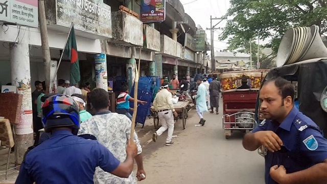 মুন্সিগঞ্জে বিএনপি-পুলিশ সংঘর্ষ