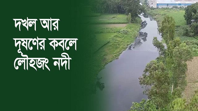 দখল দূষণে মৃত প্রায় লৌহজং নদী!